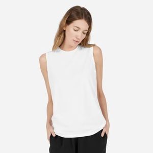 Cotton Crew Muscle Tank - S